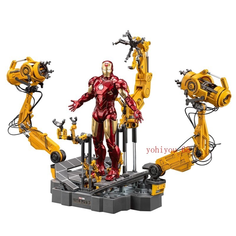 ZD Toys Marvel Iron Man MK4 Suit-Up Gantry Action Figure Collectible