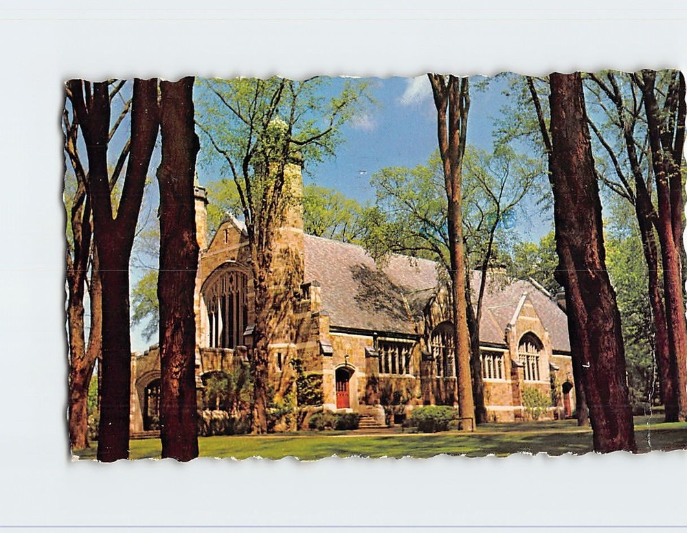 Postcard The Chapel Bates College Lewiston Maine USA