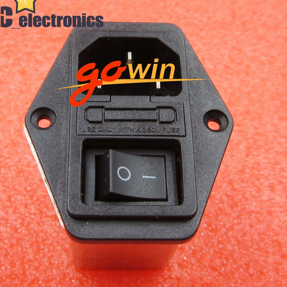 CW2B-10A-T power EMI filter CANNY WELL EMI with switch & socket 10A A3GS
