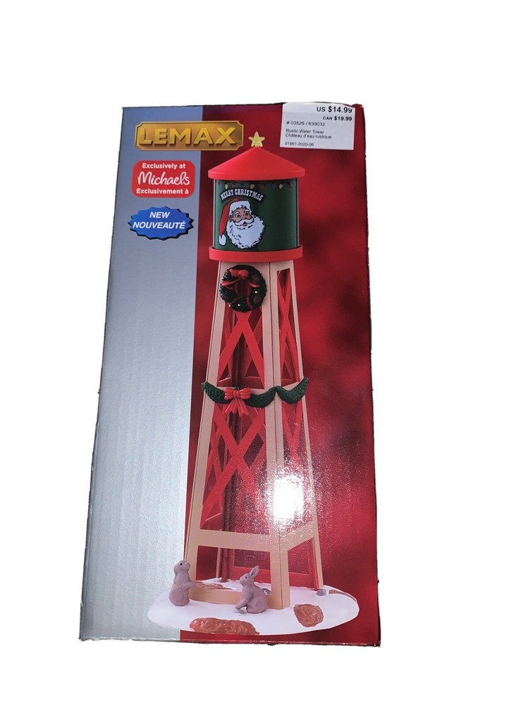 Lemax Rustic Water Tower for Holiday Village Train Carnival Christmas Decor-image