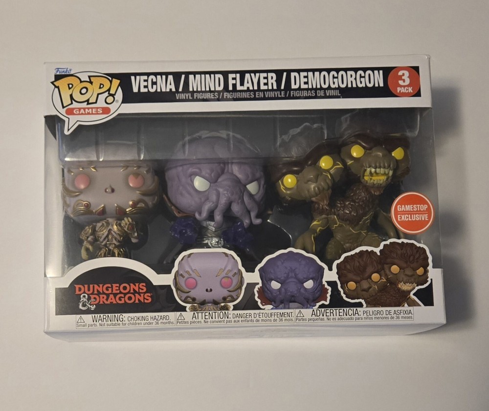 Funko Pop! Vinyl: Dungeons & Dragons - Vecna / Mind Flayer / Demogorgon - 3 Pack