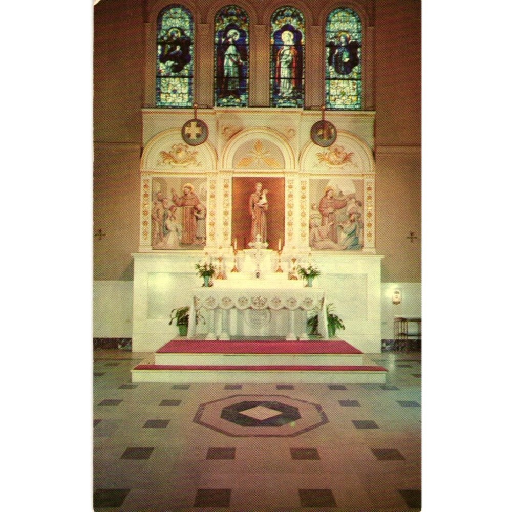 Franciscan Monastery Chapel of St Anthony Washington DC Vintage Postcard Capsco