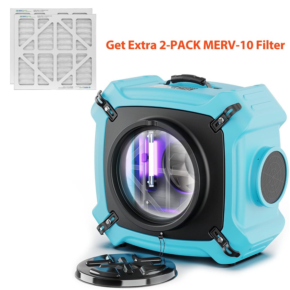 ALORAIR PureAiro HEPA Max 870 Air Scrubber 4-Stage Filtration w/UV-C Light Tech