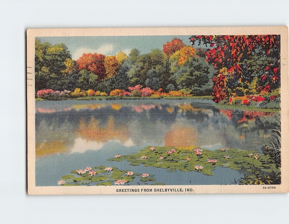 Postcard Greetings From Shelbyville Indiana USA