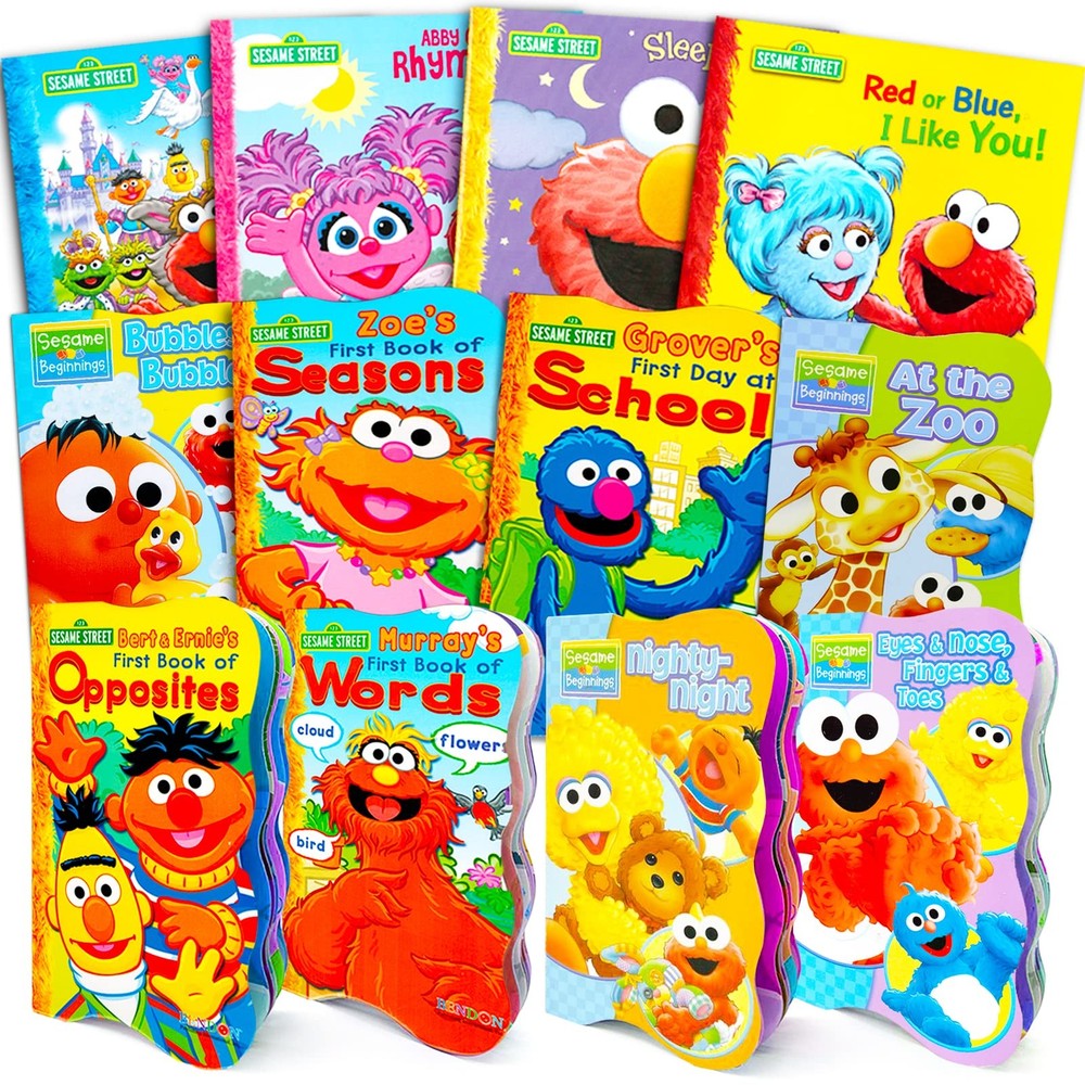 Sesame Street Board Books Ultimate Bundle Set for Kids, Toddlers  Pack of 12 ...