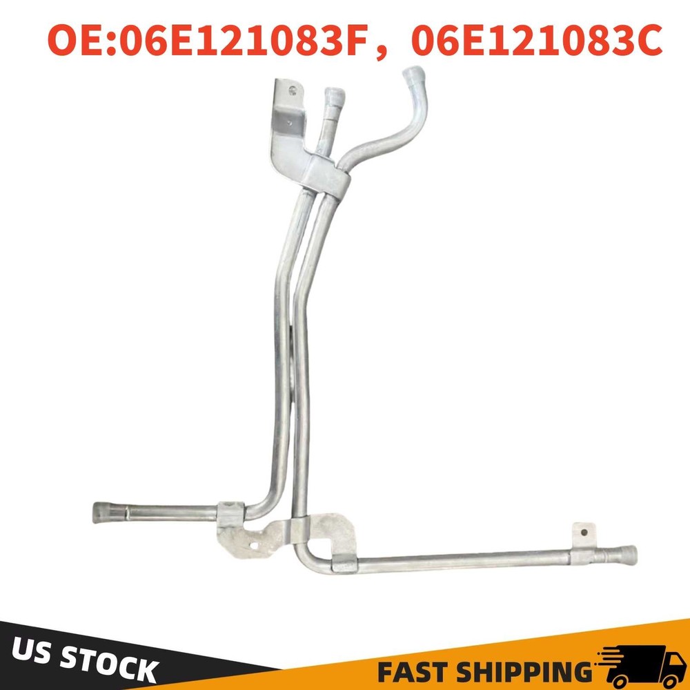 1 PCS Fit Audi 2007-18 A4 A5 A6 A7 2.0L 06E121083F Oil Cooler Coolant Tube