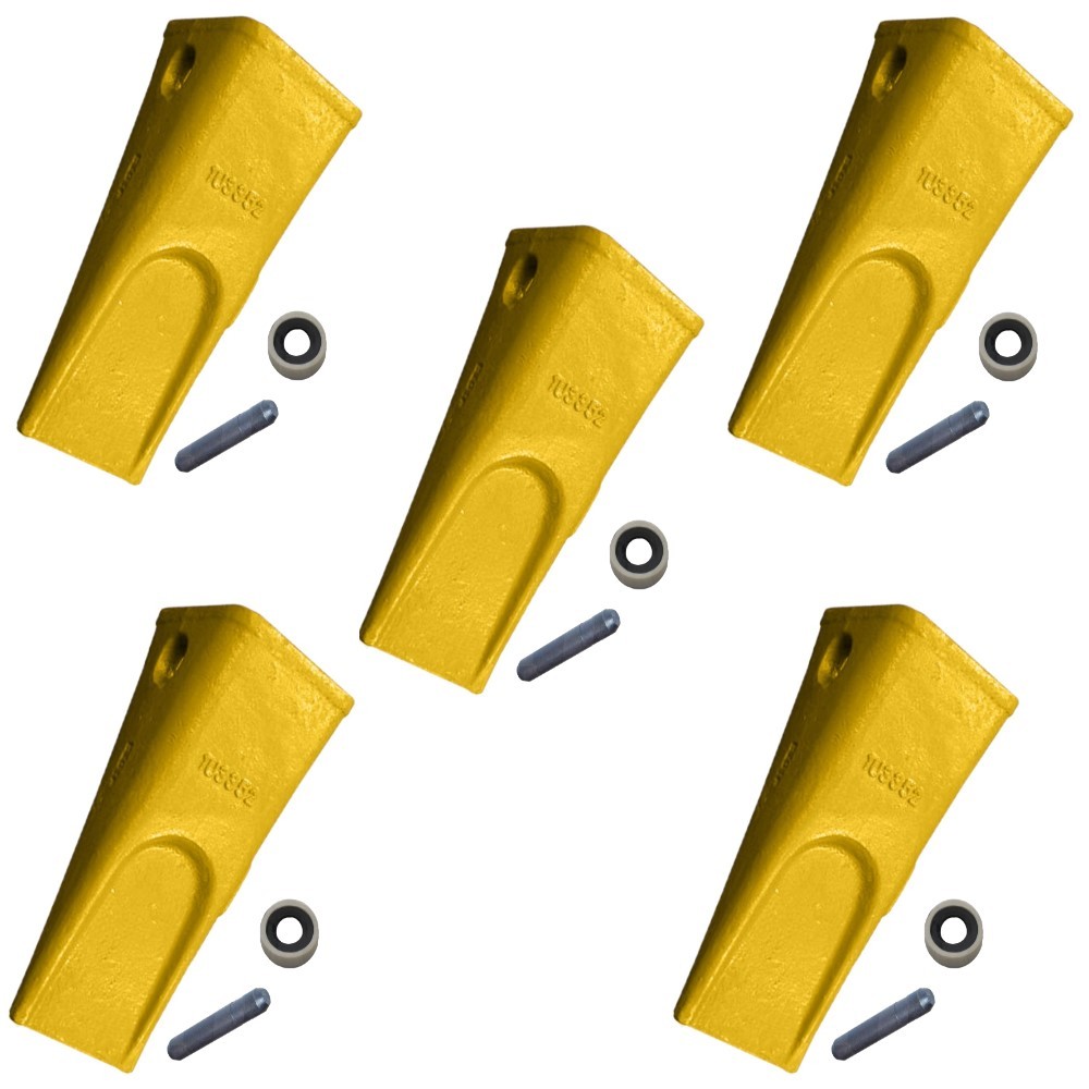 5 J350 TEETH + PINS + LOCKS Fits Caterpillar Fits CAT E200 E240