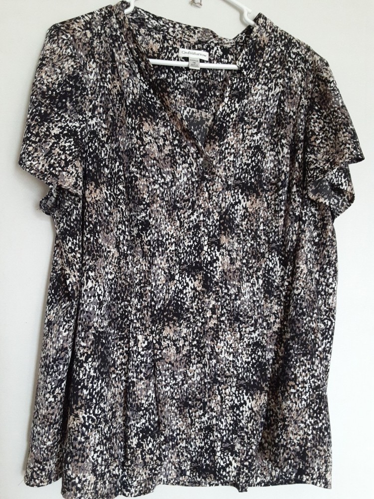 Croft & Barrow Womens Button Up Top Size 1x