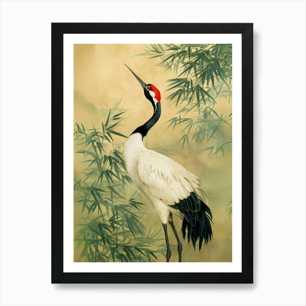 Chinese Crane Art Print Framed Wall Art Poster Canvas Print Picture
