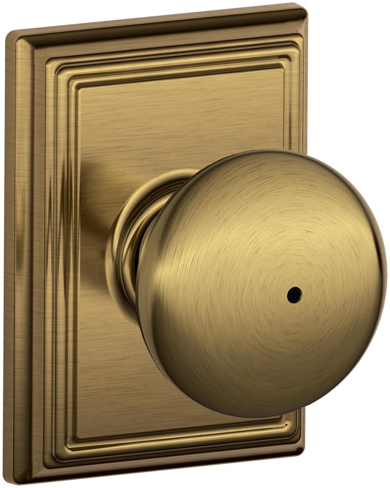 Schlage Plymouth F40 Privacy Knob Set with Keyed Entry