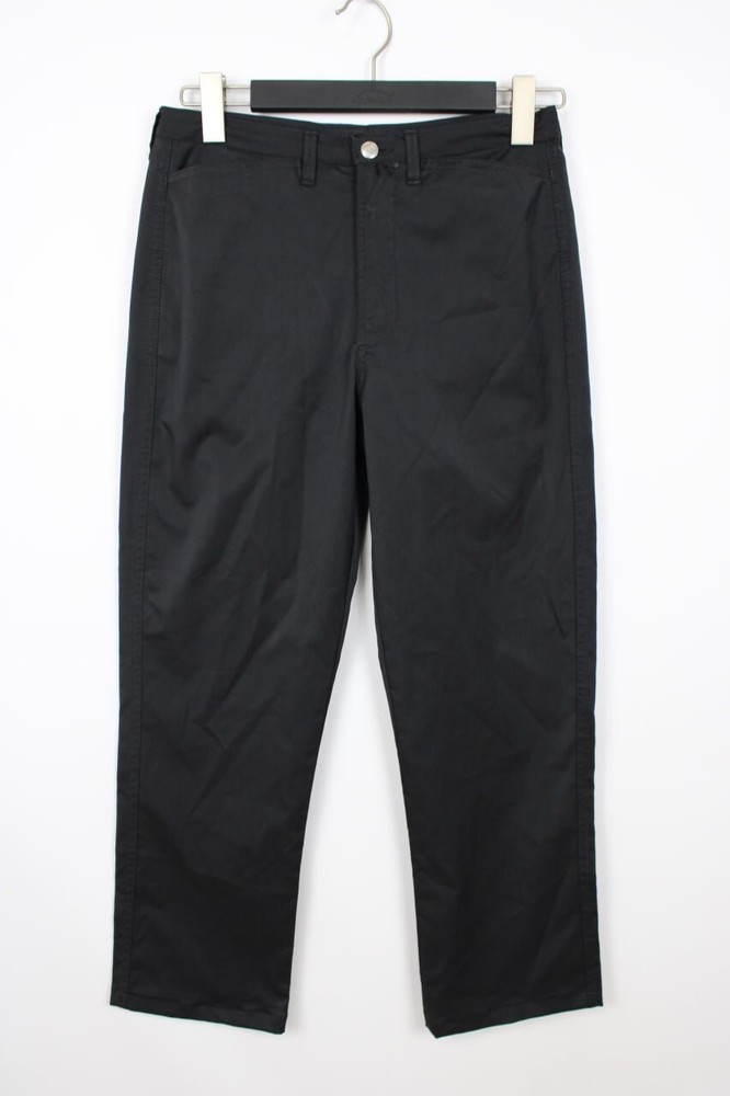 MARITHE FRANCOIS GIRBOUD Black Stretch Straight Pants Trousers I44 / W30 Zip Fly