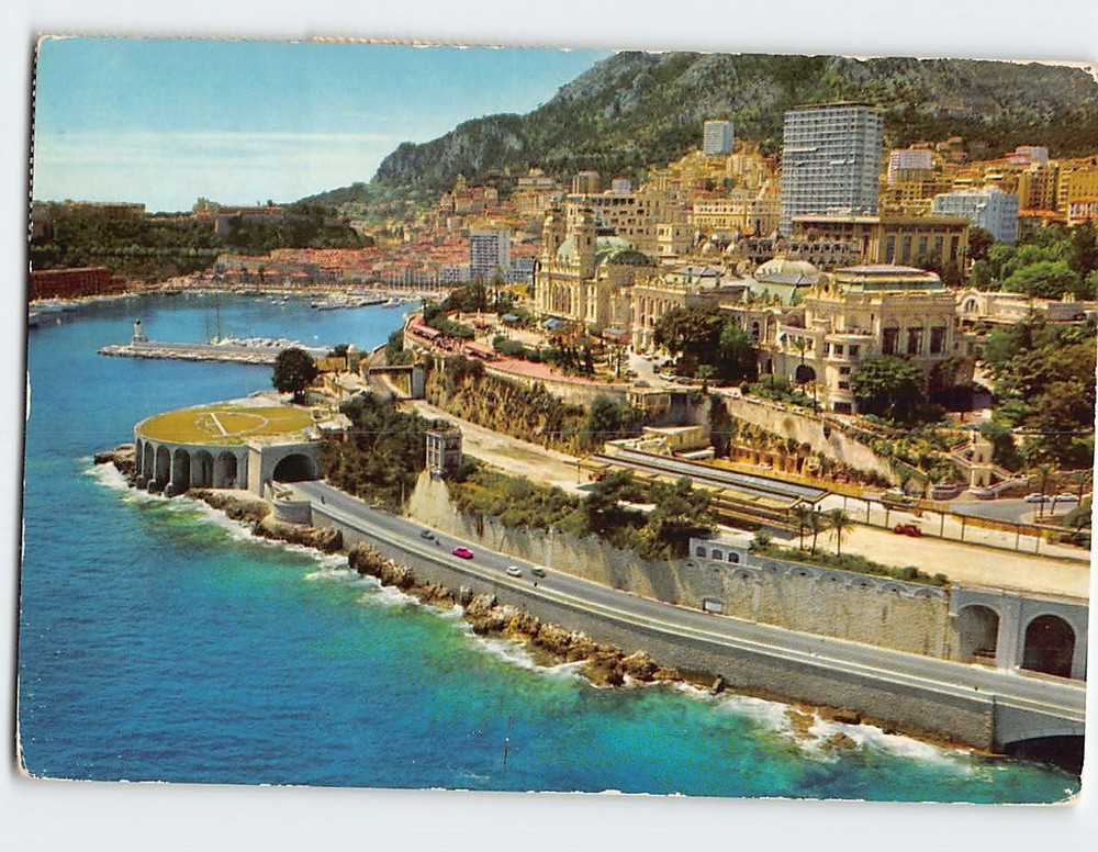 Postcard Vue aérienne Monte Carlo Monaco Monaco