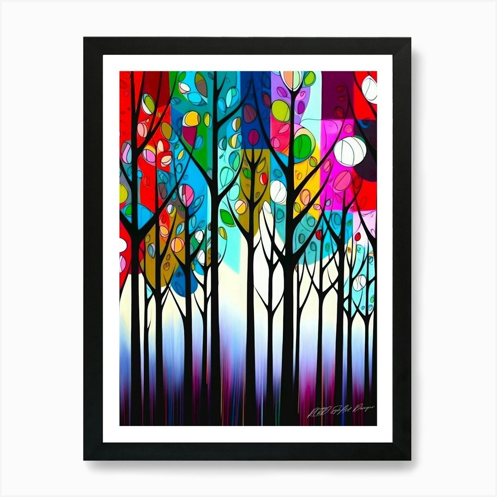 Enchanted Forest - Forest Edge Art  Framed Wall Art Poster Canvas Print Picture
