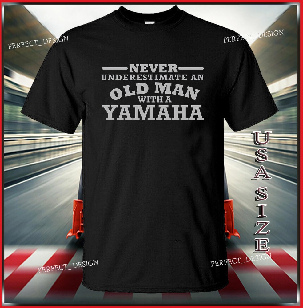 Yamaha Vintage Tee Never Underestimate An Old Man Sizes S to 5XL