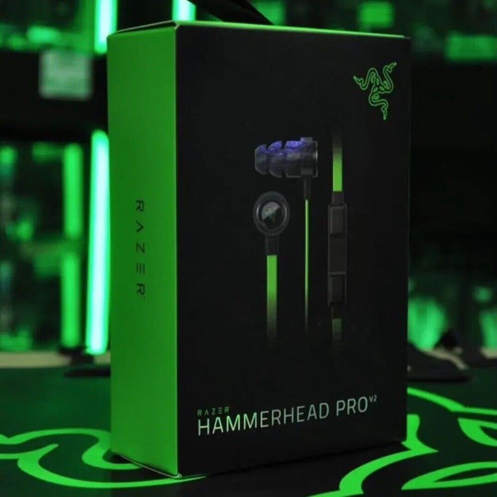 Razer Hammerhead Pro V2 Analog In-ear Gaming & Music Headphones Black/Green