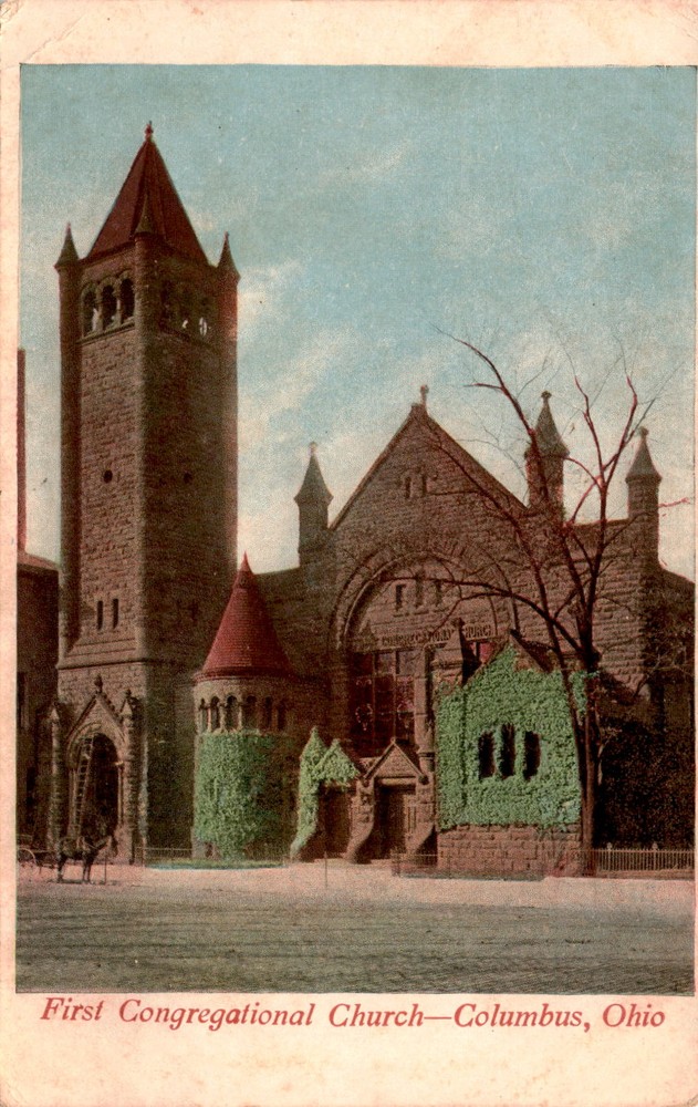 First Congregational Church, Columbus, Ohio Postcard