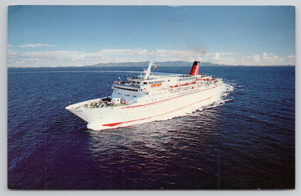Cunard Line Limited MV Cunard Countess Cruise Ship Ocean Liner Postcard AK22