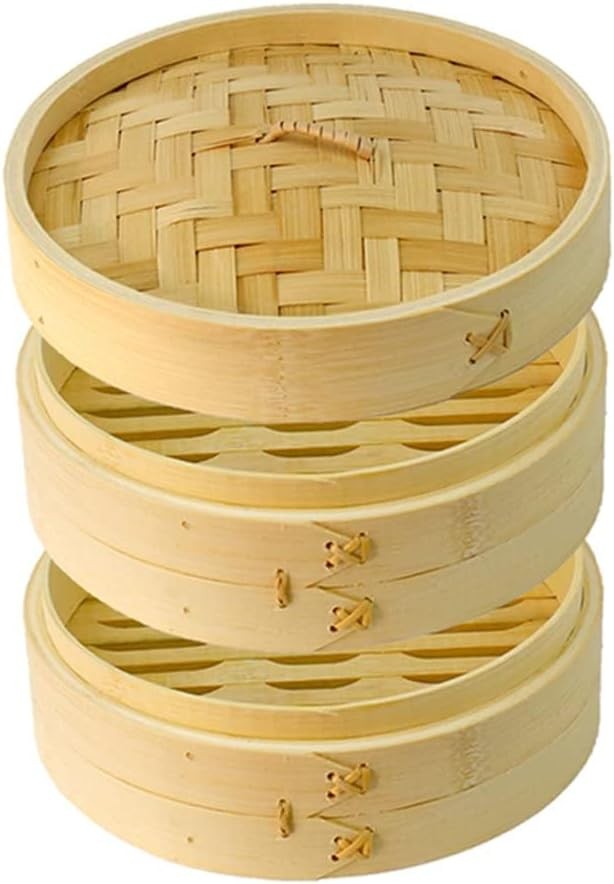 Bboo Steer Basket - Tradital Dumpling Steer with Lid for Cooking