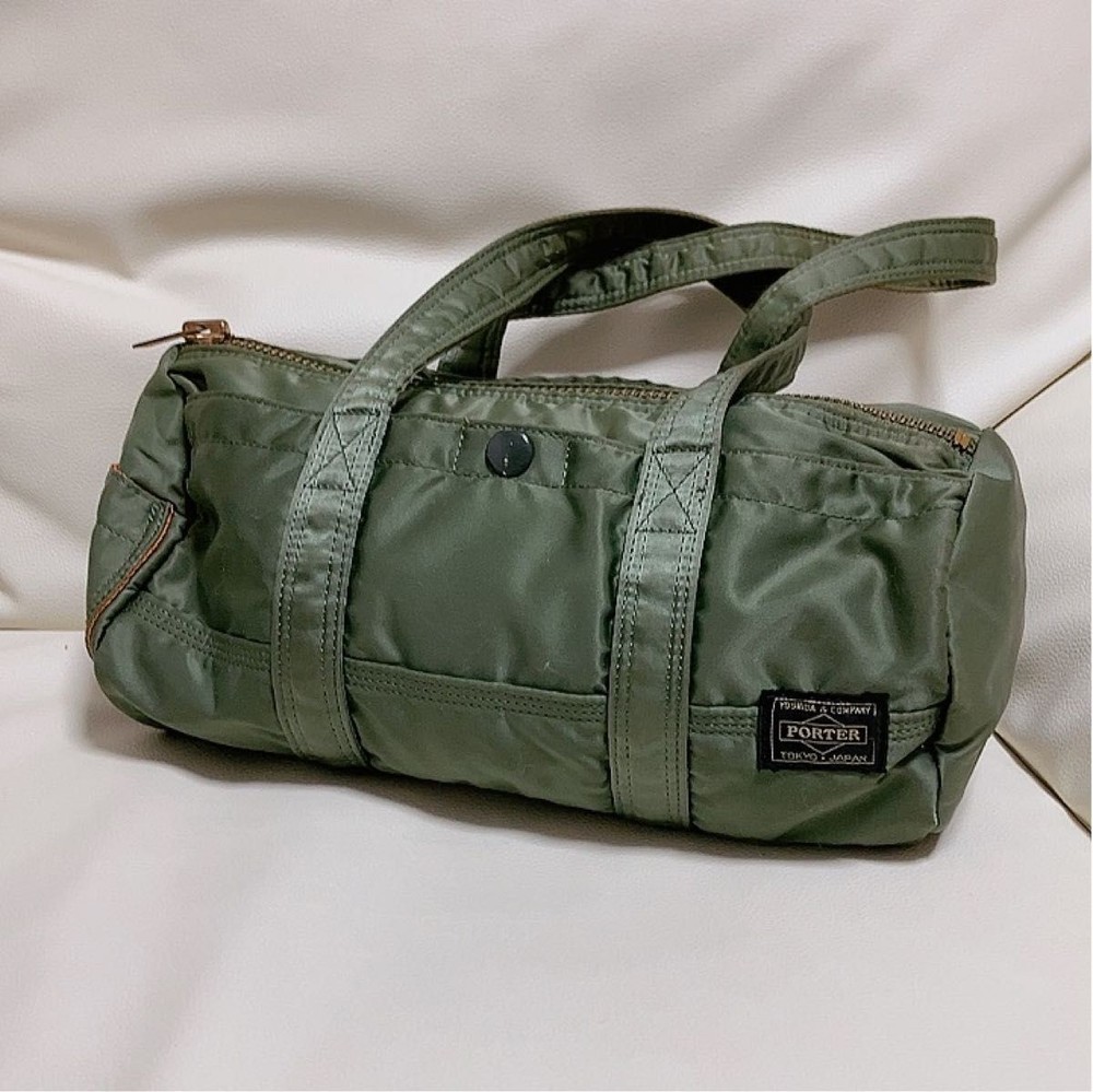 [US Tax Paid] Yoshida PORTER Tanker Mini Boston Bag S Sage Green Nylon Handbag