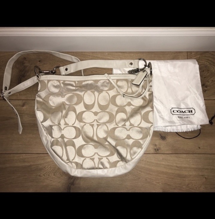 Coach Signature Leather Satchel Handbag