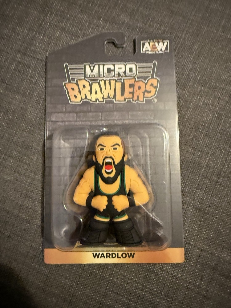 AEW Wardlow Micro Brawlers Pro Wrestling All Elite Crate Exclusive Figure NEW