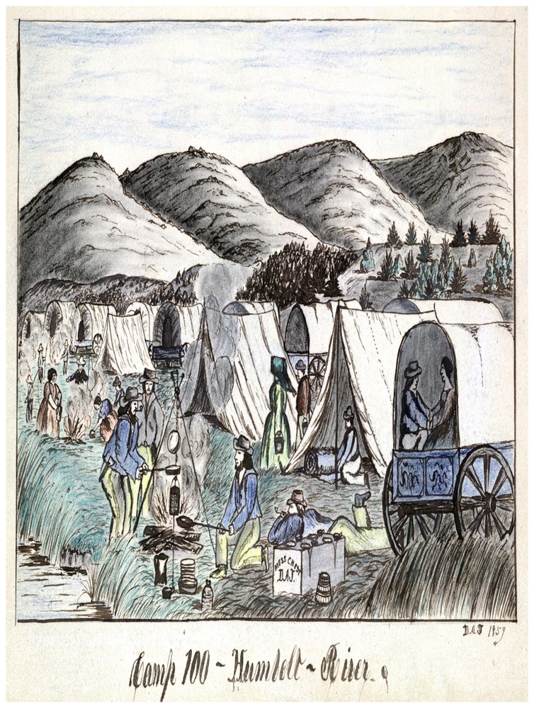 Decor Poster. Camp 100 Humbelt River. Fine Home Graphic Art Design. 1459