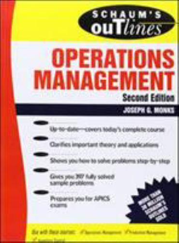 Schaum's Outline of Operations Management, USED-Good, Monks, Joseph