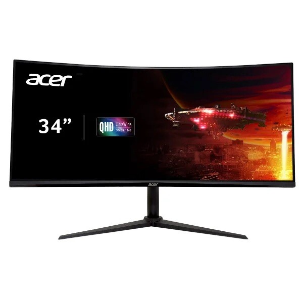 Acer Nitro XZ342CU 34-inch WQHD 180Hz IPS Gaming Monitor with 400Nits HDMI DisplayPort-image