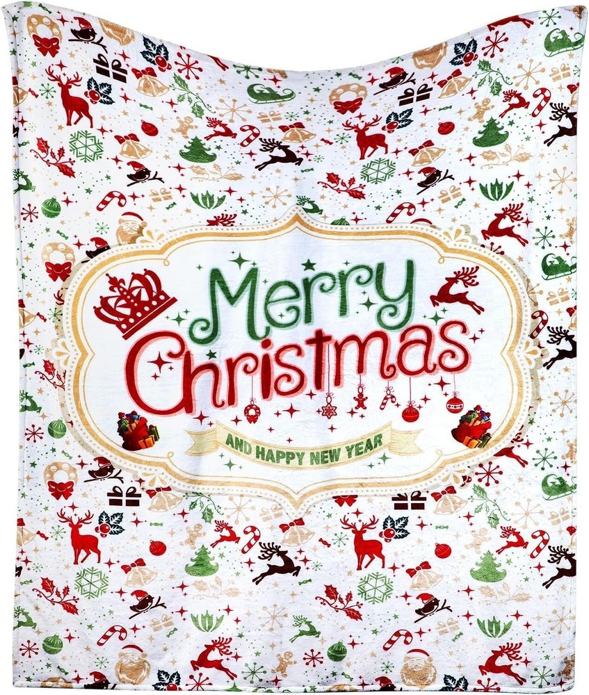 Soft Christmas Throw Blanket Gifts for Women Men Kids, for Mom, Dad, Grandma