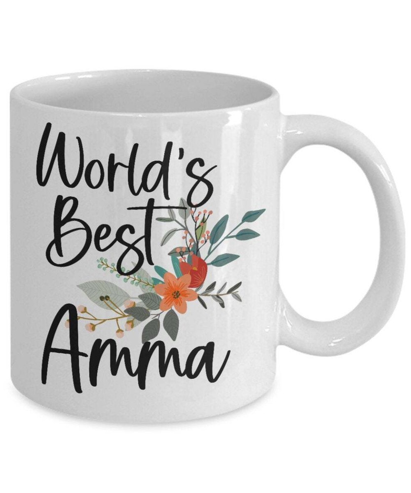 Amma Gift Coffee Mug for Mother's Day Personalized Present for Mom