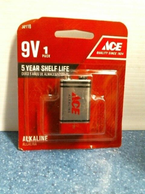 Ace 32116, 9V Alkaline Battery, Exp 2023, FREE SHIPPING-image