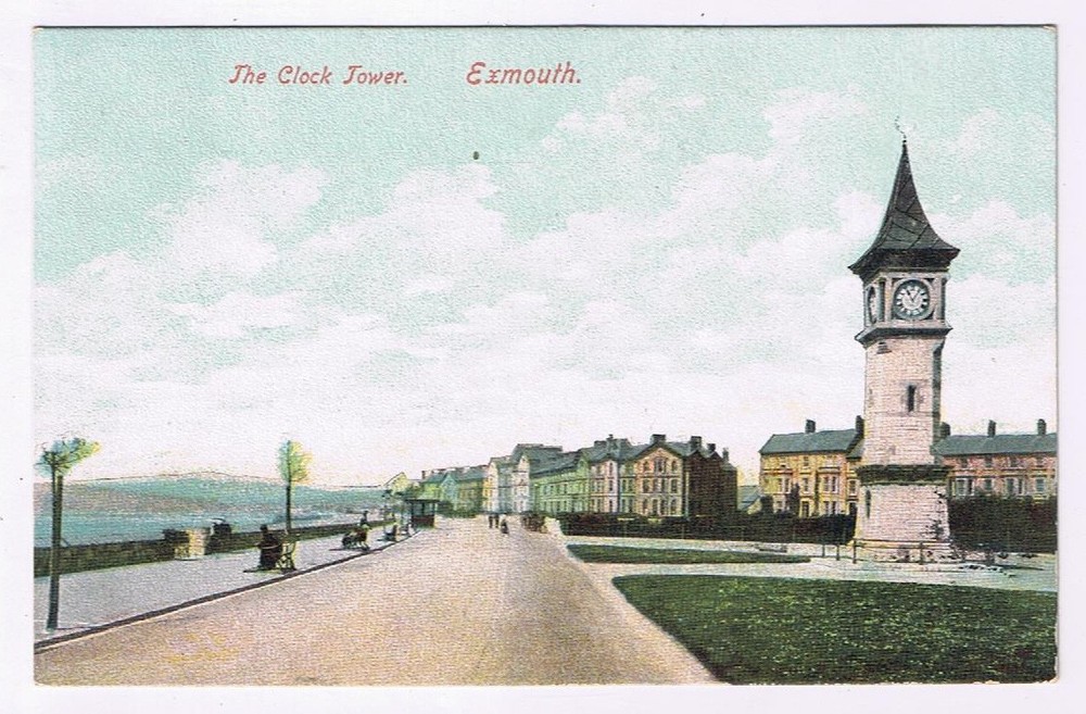Postcard The Clock Tower Exmouth Devon England UK