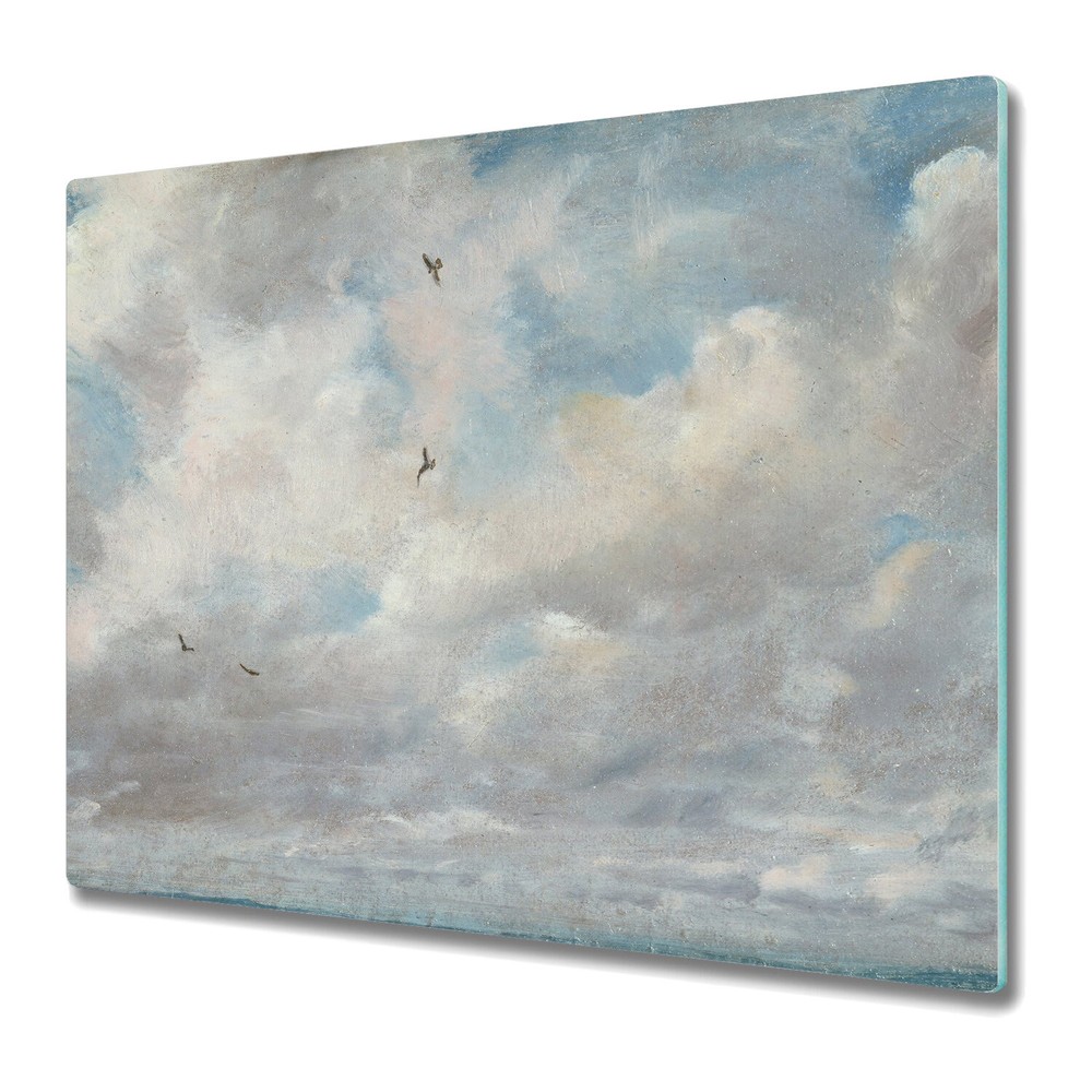 Glass Kitchen Chopping Board Worktop Saver Cloudy Sky Art Painting 60x52