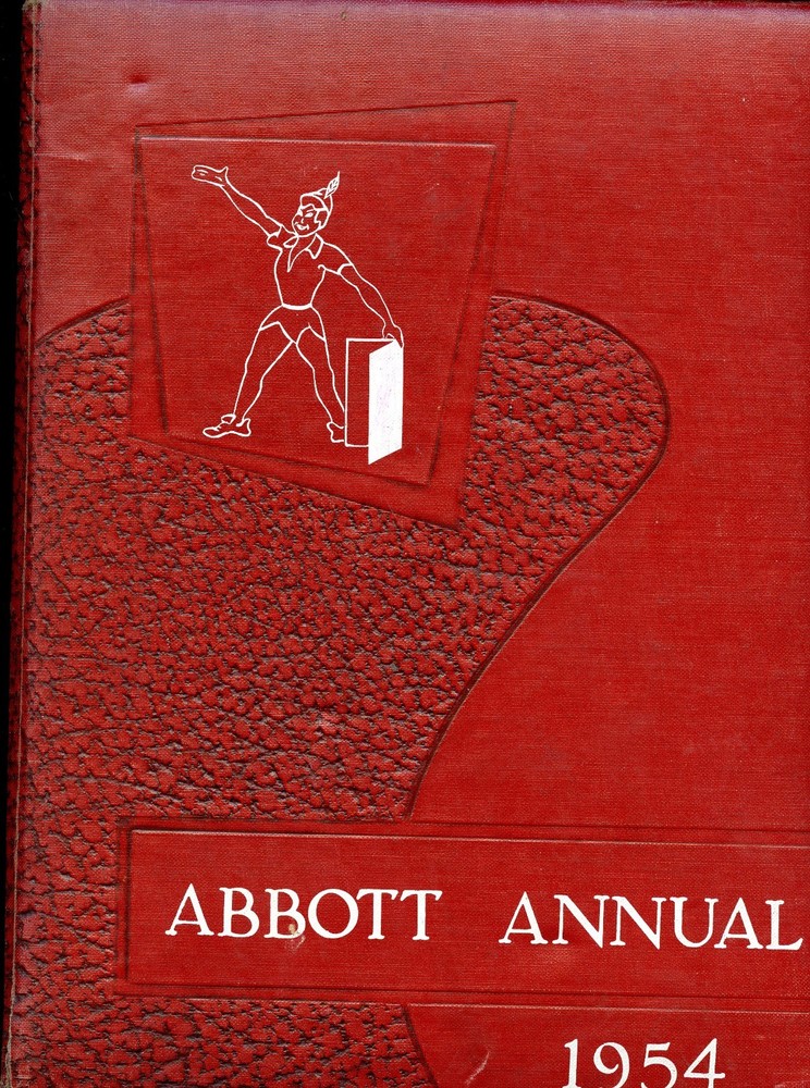 1954 Original Yearbook, Abbott Junior High School - Elgin, Illinois, Nice Cond