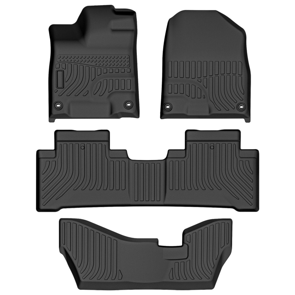 All Weather Floor Mats for 2014-2020 Acura MDX 3D TPE Rubber Liners 3pcs Set