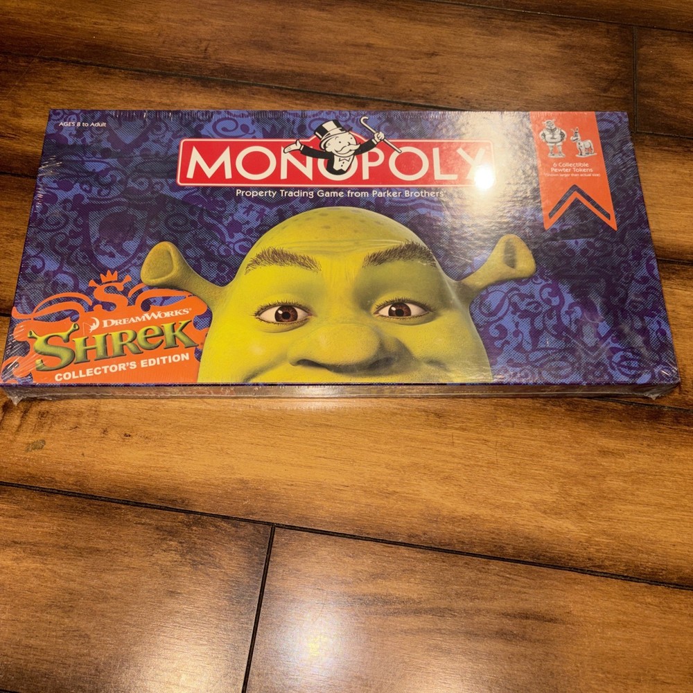 Shrek Monopoly Collector's Edition Complete 2007 Board Game Hasbro