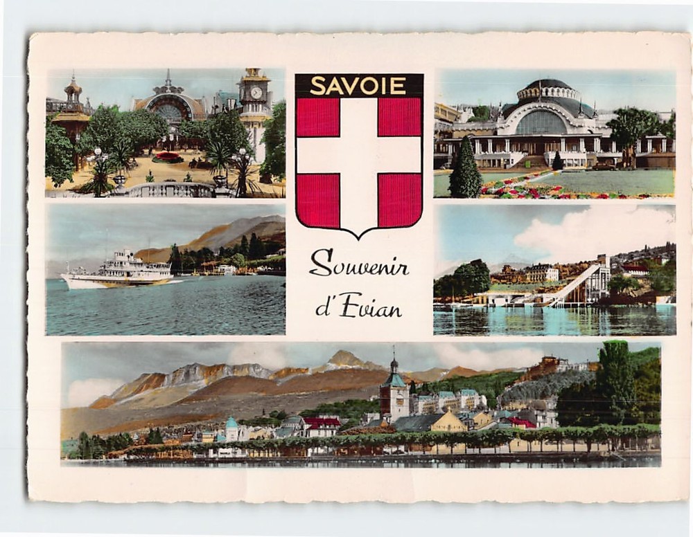 Postcard Souvenir d Évian France