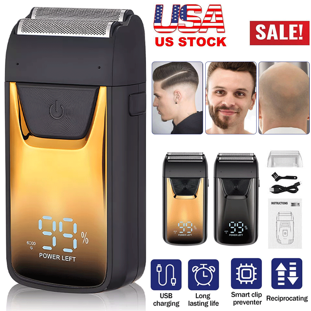 New Electric Shaver Trimmer Razor Portable Hair Beard Shaving Machine Wet/Dry