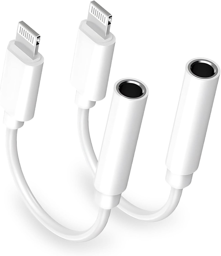 [Apple Mfi Certified] Apple Iphone 14 Pro Max Headphone Adapter, 2 Pack Lightnin