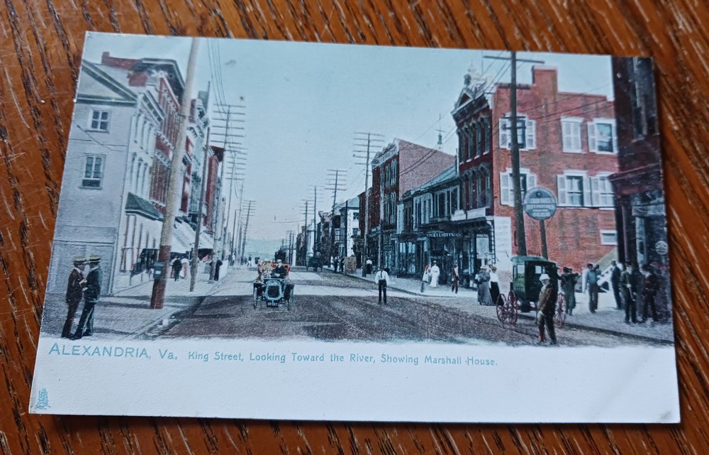 Vintage Postcard, Alexandria, Va., King Street Looking Toward The River