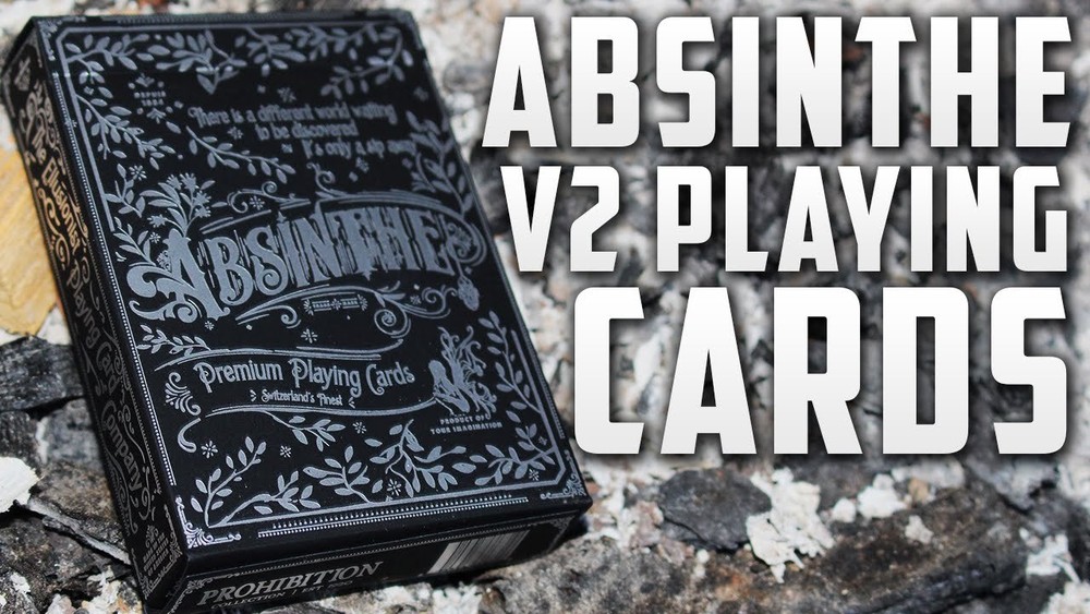 ABSINTHE V2 DECK OF PREMIUM PLAYING CARDS POKER SIZE BY ELLUSIONIST MAGIC TRICKS-image