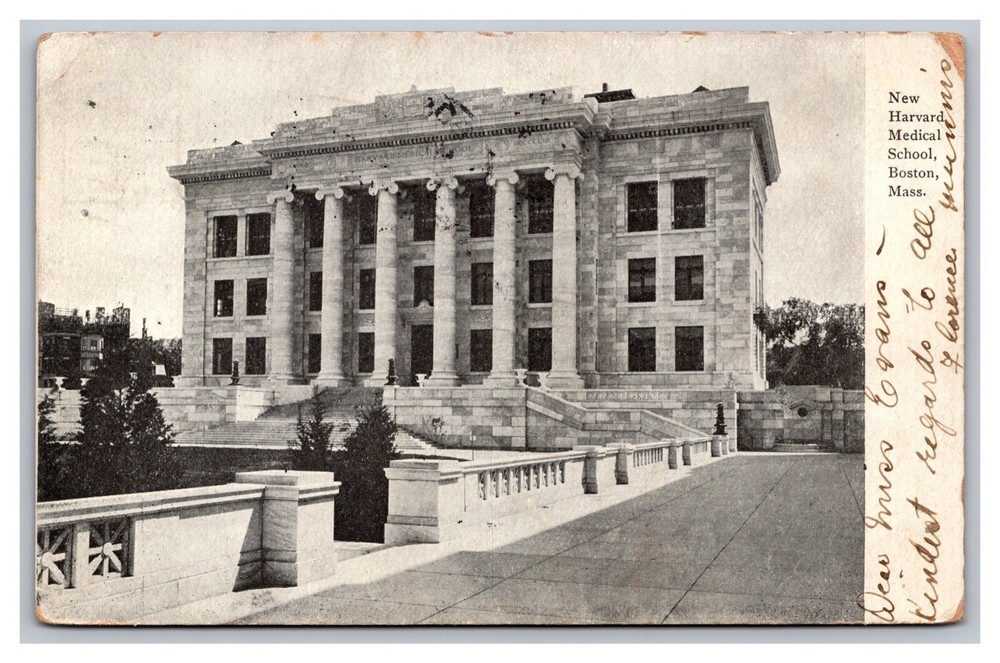 Boston, MA Massachusetts, New Harvard Medical School, UDB Postcard Posted 1907