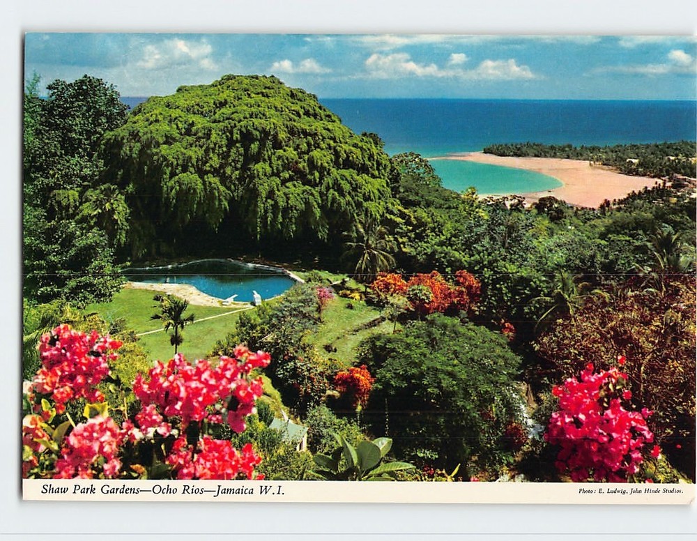 Postcard Shaw Park Gardens Ocho Rios Jamaica
