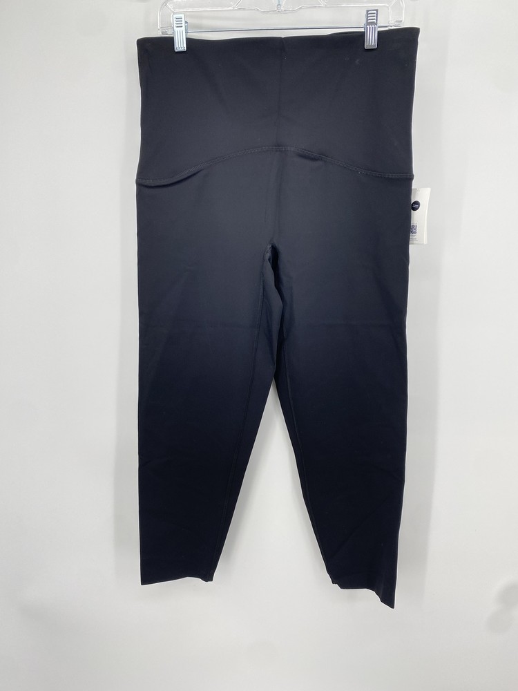 Spanx Womens Booty Boost 7/8 Crop Leggings Size 1X Black