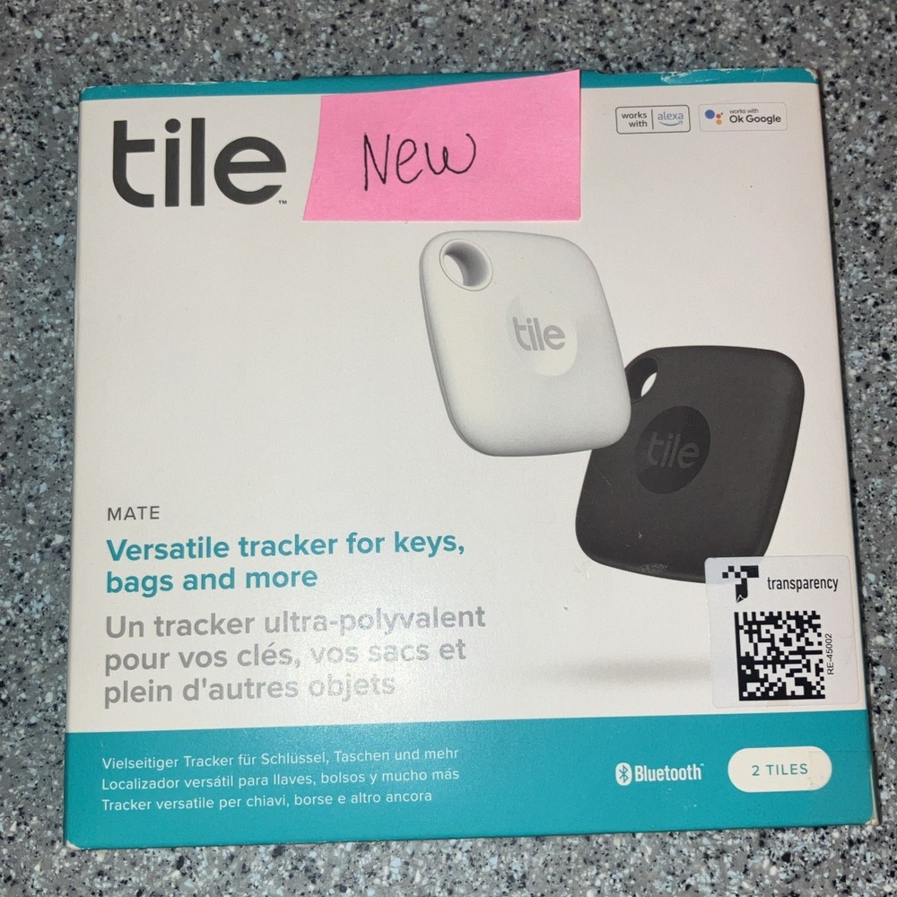 Tile Mate 2-Pack. Bluetooth Tracker, Keys Finder and Item Locator - Brand New