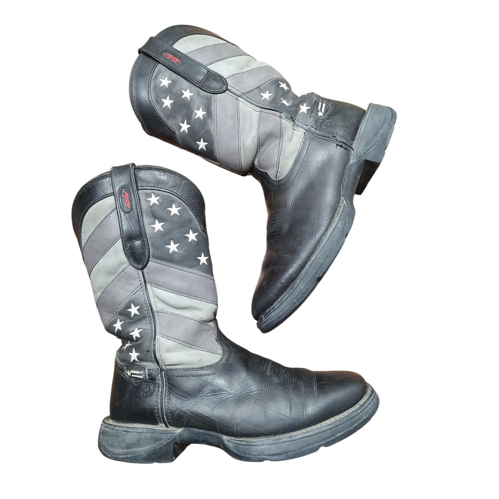 Men's Durango Rebel Faded Black Charcoal Gray Western Boots Size 12 DDB0125
