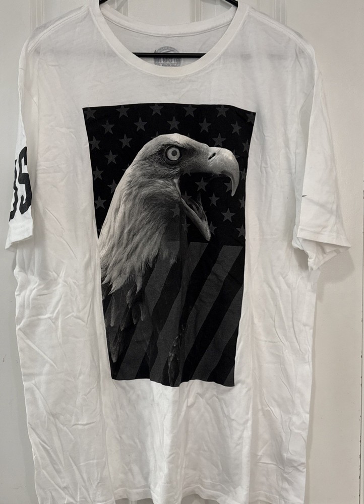 Nike Tee Olympics Team USA Eagle Men's XXL White Crewneck T-Shirt Rare