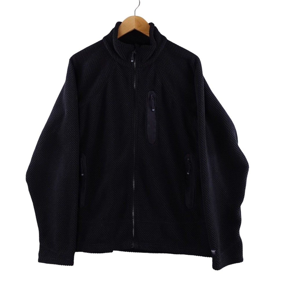 Blackhawk Warriorwear Mens Fleece Full Zip Jacket Black Size L Comfortable