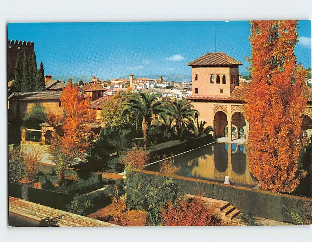 Postcard Patio de Los Leones Granada Spain