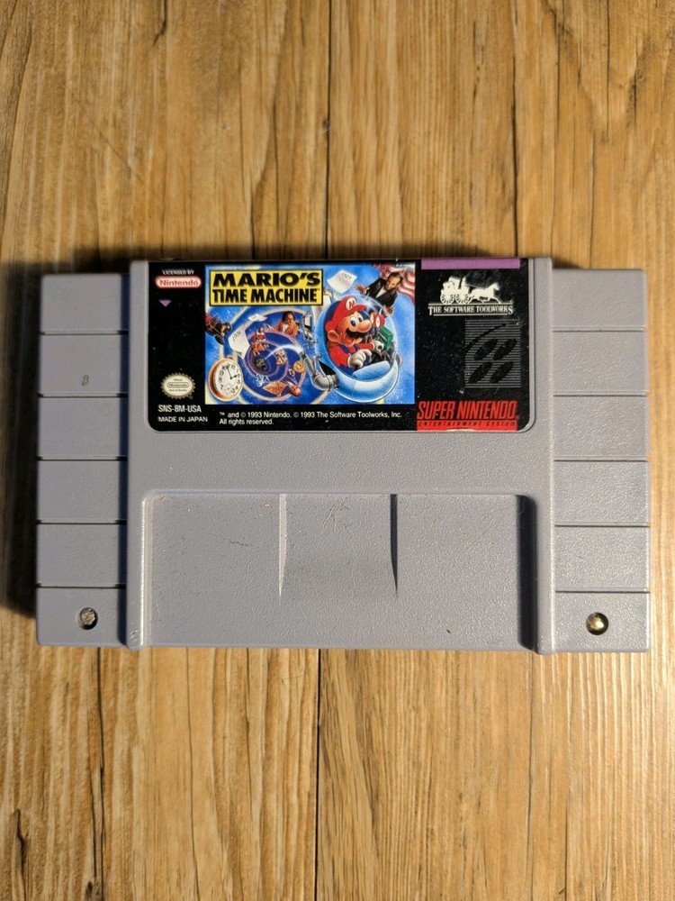 Mario's Time Machine (Super Nintendo SNES, 1993)